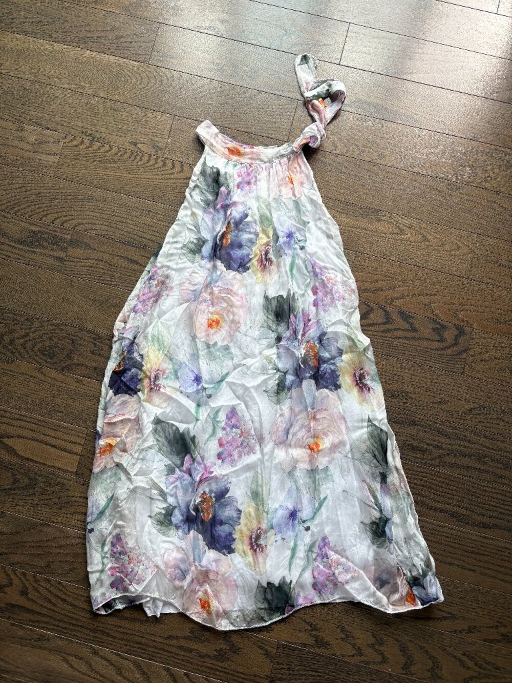 Tie-Neck Floral Top